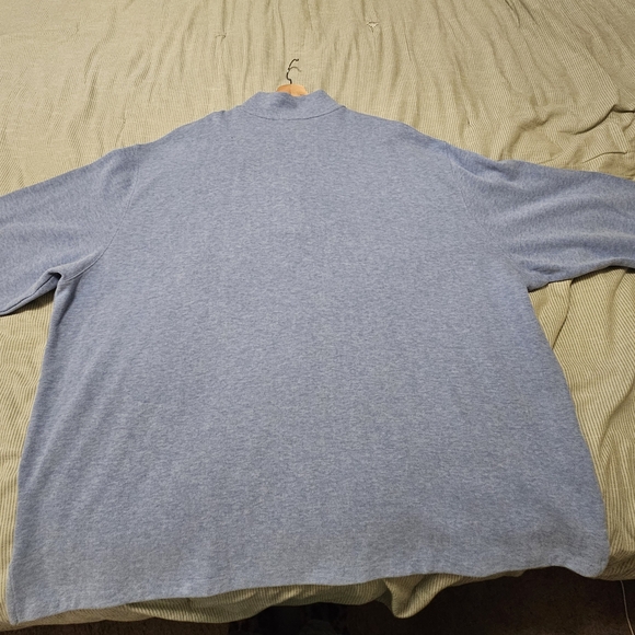 Polo by Ralph Lauren Men's Gray Quarter-Zip Shirt - Picture 4 of 5